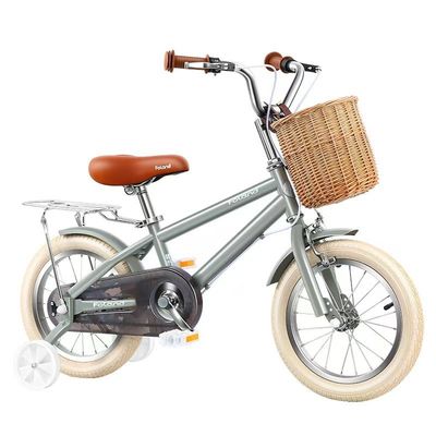 Steel Fork Kids Training Wheel Bike untuk anak perempuan dan laki-laki Usia 2-7 Berlari Bersepeda