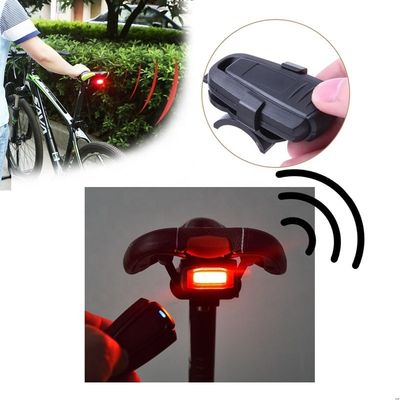 COB Sumber Cahaya yang Cerah Kontrol jarak jauh nirkabel Alarm Anti Pencurian Sepeda dengan Suara 110dB