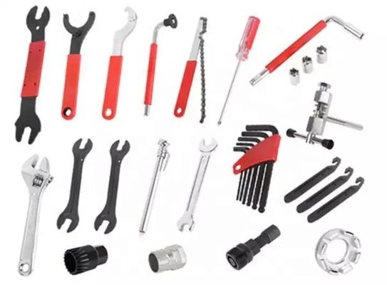 Kit Alat Perbaikan Sepeda Portable 44pcs untuk Sepeda Gunung dan Jalan Packing Size 34*32.5*28cm