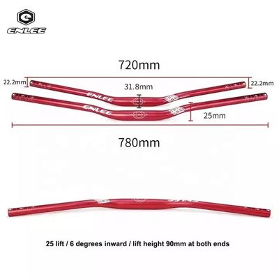 330g/353g Alloy Aluminium Panduan Sepeda 31.8*720/780mm untuk Penggemar Sepeda Gunung