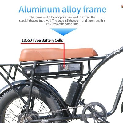Sepeda Listrik Ban Lemak 20 inci dengan Kapasitas Baterai 23AH dan Gear 7-Speed di EU Stock