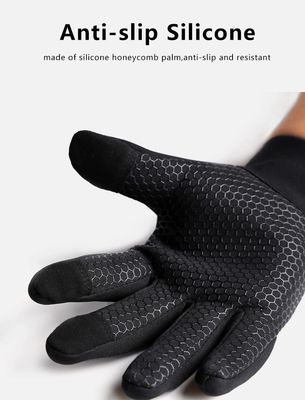Sarung tangan bersepeda hitam untuk pria dan wanita Full Finger Touch Screen Sarung tangan olahraga outdoor