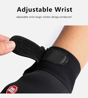 Sarung tangan bersepeda hitam untuk pria dan wanita Full Finger Touch Screen Sarung tangan olahraga outdoor