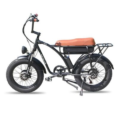 23AH Baterai Kapasitas 1000W 2000W Motor 20 inci Fat Bike Sepeda Listrik Dukungan Custom
