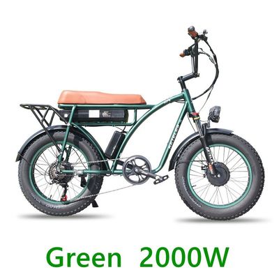 48V 23Ah Lithium Battery Electric Bike dengan Mechanical Disc Brake dan Motor Kuat