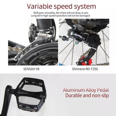 48V 250W Motor Electric Mountain Bike dengan baterai lithium 10AH dan baterai terintegrasi