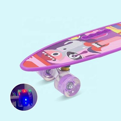 Flat-Plate Handheld Small Fish Board Cetak Skateboard Empat Roda Flash Mobility Scooter Untuk Anak Laki-laki Dan Anak Perempuan