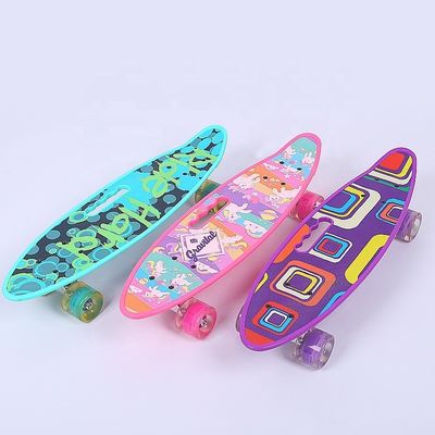 Flat-Plate Handheld Small Fish Board Cetak Skateboard Empat Roda Flash Mobility Scooter Untuk Anak Laki-laki Dan Anak Perempuan