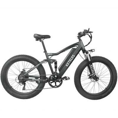 Kerangka Alloy Aluminium 48V 13AH Baterai Lithium Ban Lemak Sepeda listrik dengan Motor 1000W