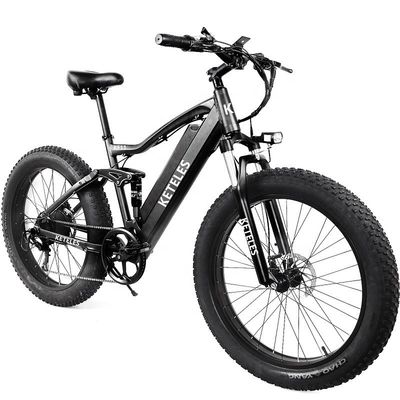 Kerangka Alloy Aluminium 48V 13AH Baterai Lithium Ban Lemak Sepeda listrik dengan Motor 1000W