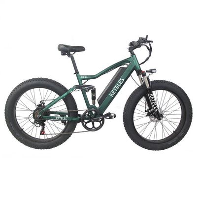 Kerangka Alloy Aluminium 48V 13AH Baterai Lithium Ban Lemak Sepeda listrik dengan Motor 1000W