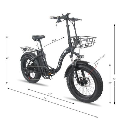 EU Stock 250W Motor 15AH Lithium Battery Lipat E-Bike dengan dan 20x4.0 inci Ban Lemak