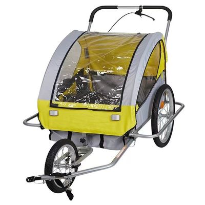 2021 Sepeda Aluminium Baby Trailer untuk Anak-anak 2 Pemegang MTB 14' roda depan dan 20' roda belakang