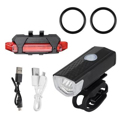 3 Mode Lampu Sepeda LED Set untuk 1,5-4 Jam Ketahanan dan Baterai USB Terisi ulang