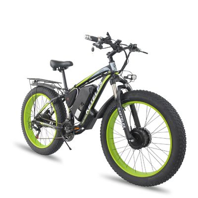 EU Warehouse Disc Brake 72V 2000W Motor Belakang Berganda 23AH Baterai Lithium 26&quot;x4.0&quot; Ban Lemak Sepeda Listrik