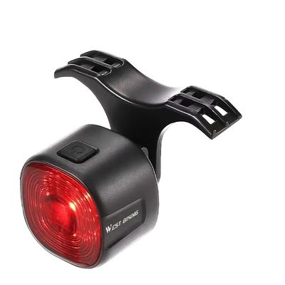 33*30*33mm WEST BIKING Lampu rem sepeda dengan LED sinyal belokan dan pengisian tipe-C