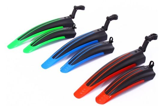 53.2 cm Blue Mountain Bike Mudguards Quick Release Depan dan Belakang Sepeda Mudguards