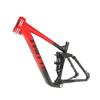 AL7005 Dual Suspension Mountain Bike Frame 120mm Perjalanan untuk 17 19 Inch Downhill Bikes