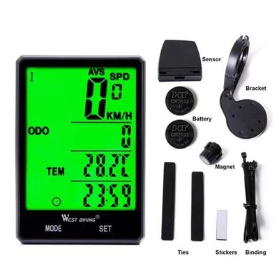 2.8 Inch ABS Bike Computer for Light Exercise Sensor Wireless Speedometer oleh Inbike