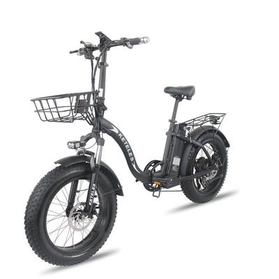 EU Warehouse 1000W 20x4.0 Ban Lemak Sepeda Listrik Lipat dengan Baterai Litium 48V 18Ah