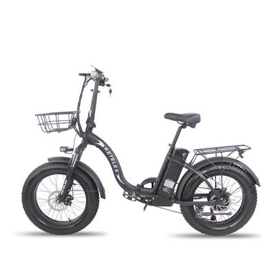 EU Warehouse 1000W 20x4.0 Ban Lemak Sepeda Listrik Lipat dengan Baterai Litium 48V 18Ah