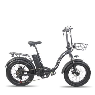 EU Warehouse 1000W 20x4.0 Ban Lemak Sepeda Listrik Lipat dengan Baterai Litium 48V 18Ah