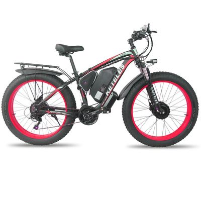KETELES K800 Electric Fat Bike 1000W 17.5AH Baterai 26x4.0 inci Dual Motor Dua Roda Drive