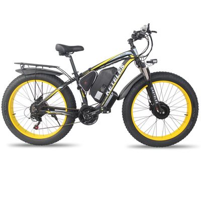 KETELES K800 Electric Fat Bike 1000W 17.5AH Baterai 26x4.0 inci Dual Motor Dua Roda Drive