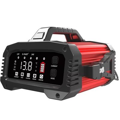 - Desain Chic Foxsur 12V 24V 25A Smart Battery Charger untuk Mobil Truk Plug Perbaikan Nyaman