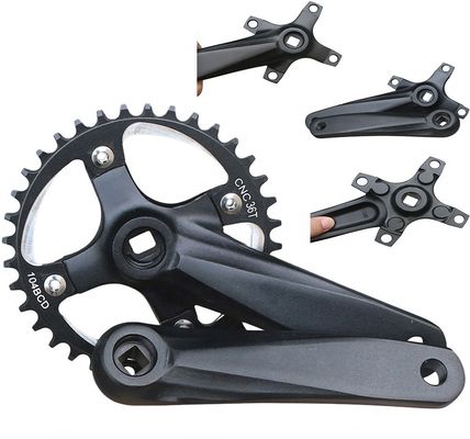 Crankset Sepeda 104BCD 152mm Crankset non-integral/disk 32/34/36/38t dalam Hitam/biru/hijau/merah
