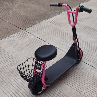8 Inch Electric Scooter dengan Basket dan Seat Max Speed 15km/h Range Per Charge 8-10KM