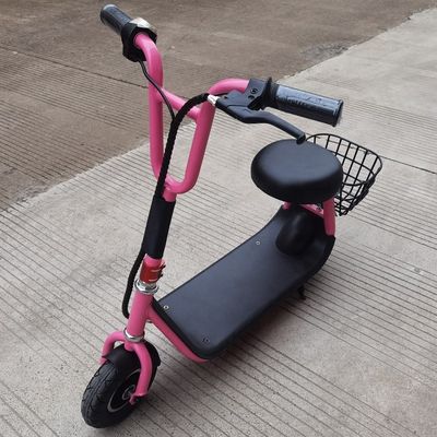 8 Inch Electric Scooter dengan Basket dan Seat Max Speed 15km/h Range Per Charge 8-10KM