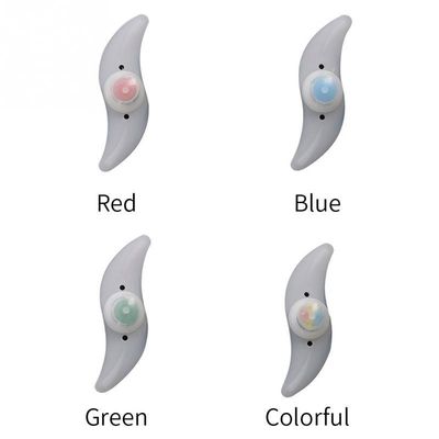 1 x Baterai Button Powered JWA Silicone Bike Light Frame untuk Bersepeda Berwarna-warni dan Menyenangkan