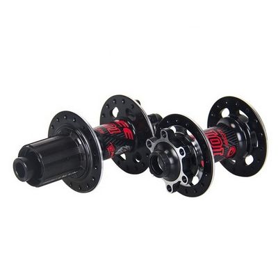 Penghentian cakram enam paku 32 lubang melalui poros QR Bicycle Hub Set untuk pelepasan cepat dan mudah
