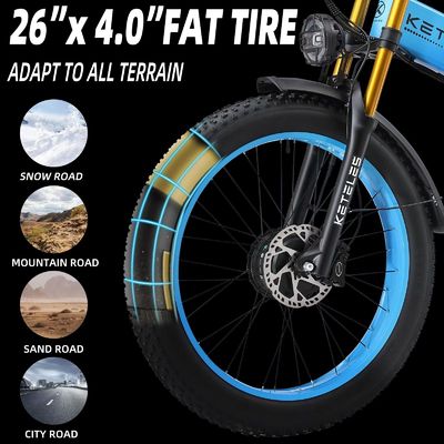 SHIMANO Front Derailleur Sepeda Kota Listrik 26 Inci dengan Baterai Lithium yang Bisa Dihapus