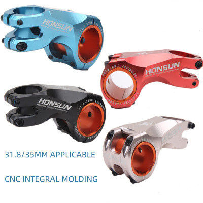 MTB Merah 2021 Paduan Stem Berwarna 31.8/35*70mm 17 derajat untuk XC AM Road Bike Handlebar