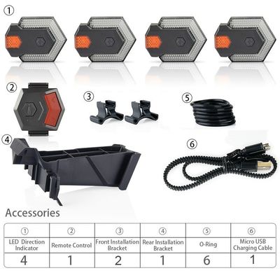 Lampu peringatan untuk pengendara sepeda