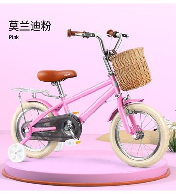 Steel Fork Kids Training Wheel Bike untuk anak perempuan dan laki-laki Usia 2-7 Berlari Bersepeda