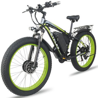 26AH 2000W High Power Two Wheel Drive Motor Electric Bike dengan Ban Lemak 26x4.0 inci