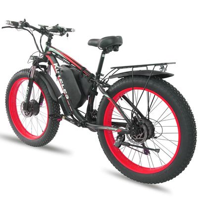26AH 2000W High Power Two Wheel Drive Motor Electric Bike dengan Ban Lemak 26x4.0 inci