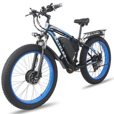 26AH 2000W High Power Two Wheel Drive Motor Electric Bike dengan Ban Lemak 26x4.0 inci