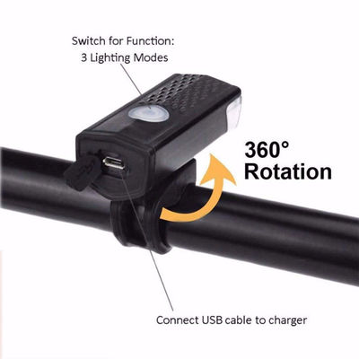 Lampu depan Lampu belakang USB LED Sepeda bermuatan ulang Set lampu sepeda untuk sepeda gunung