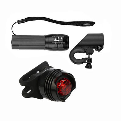 3 in 1 USB Rechargeable LED Waterproof Super Bright Zoom Headlight Lampu Belakang 50g Berat