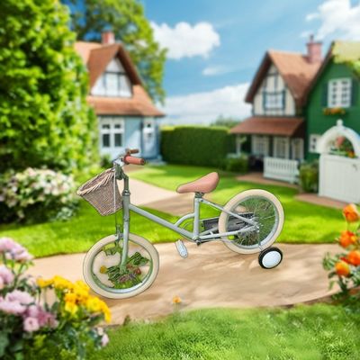 Alloy Rim INS Style 16 Inch Retro Sepeda Anak Single Speed untuk Anak Usia 4-8 Tahun