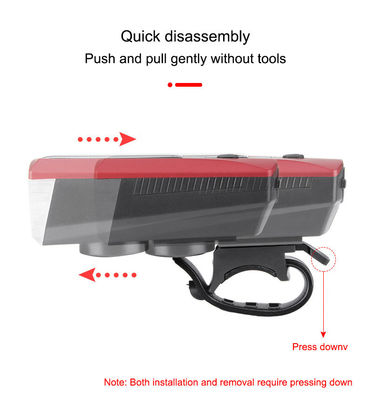 Sinar Surya Biru dan Lampu Sepeda Pengisian USB 2000mAh Lampu depan untuk Bersepeda Jalan MTB