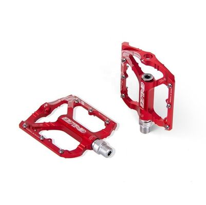 2021 ENLEE Aluminium Alloy Merah / Hitam Pedal Ultralight untuk Mountain Bike Sepeda Jalan
