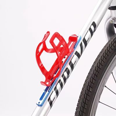 Silver Bicycle Bottle Holder Extender dengan Adjustable Alloy Bike Bottle Cage Adapter