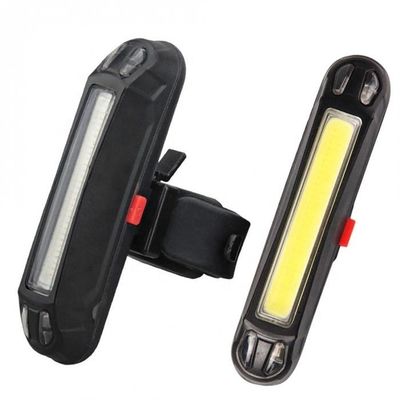 USB Rechargeable Bicycle Tail Comet LED Lamp untuk ABS PC Mounting Placement Seatpost