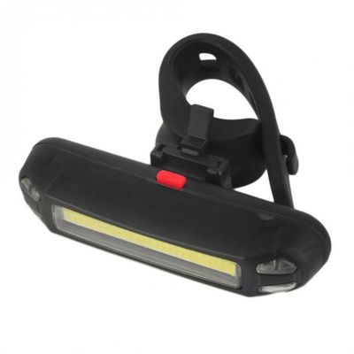 USB Rechargeable Bicycle Tail Comet LED Lamp untuk ABS PC Mounting Placement Seatpost