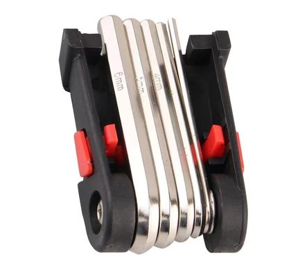 18 dalam 1 Sepeda Perbaikan Alat Set Hexagon Penggerudi Kunci Hex Spoke Rantai Penghapusan Alat Sepeda Penting 280g